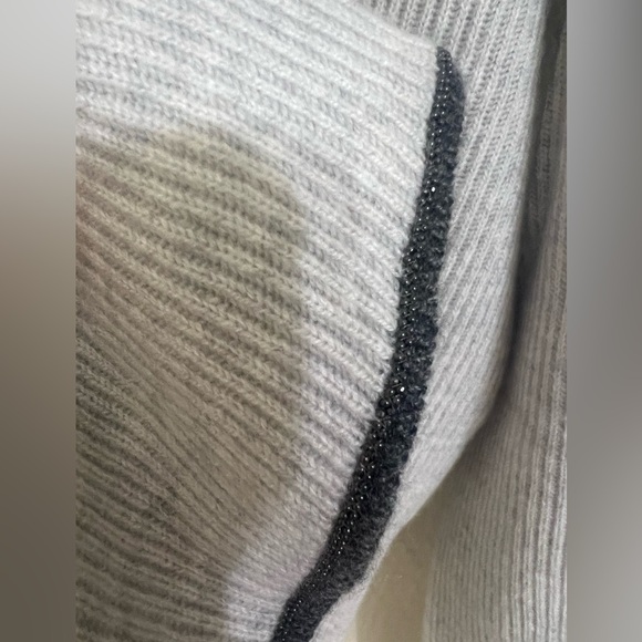 NWT Brunello Cucinelli 100% Cashmere Rib Bell Monili Cuff Made Italy Size M - Picture 6 of 11